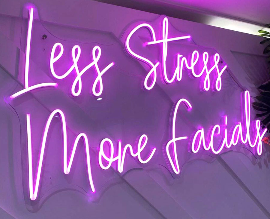 less stress Neon Sign
