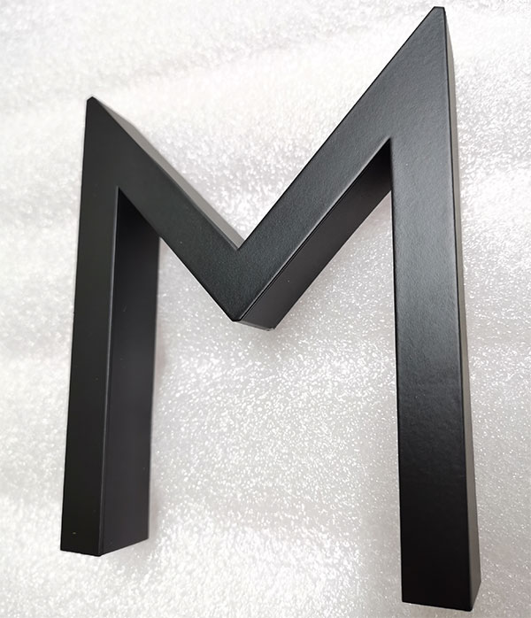 M Metal Letter