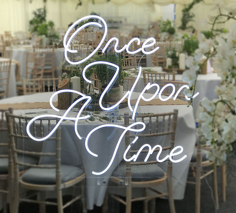 Once Upon Neon Sign